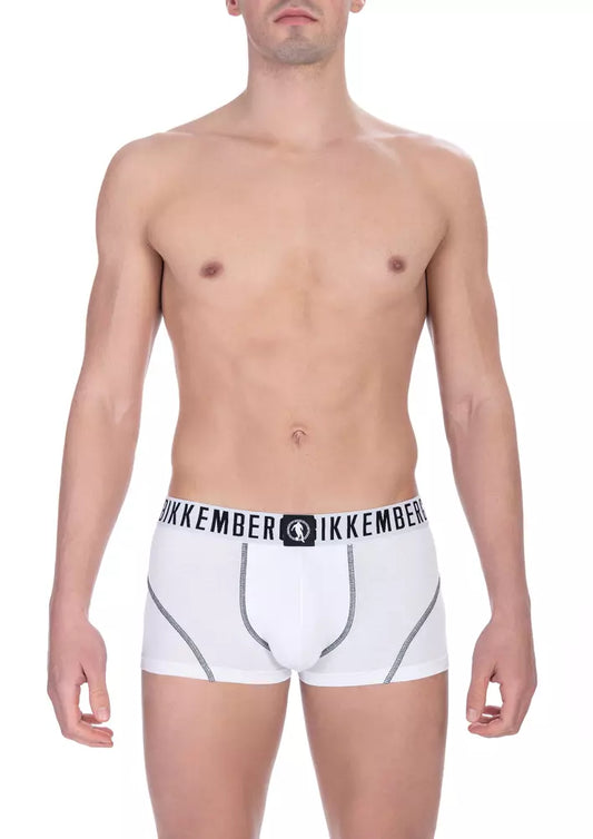 White Cotton Men's Trunk Underwear