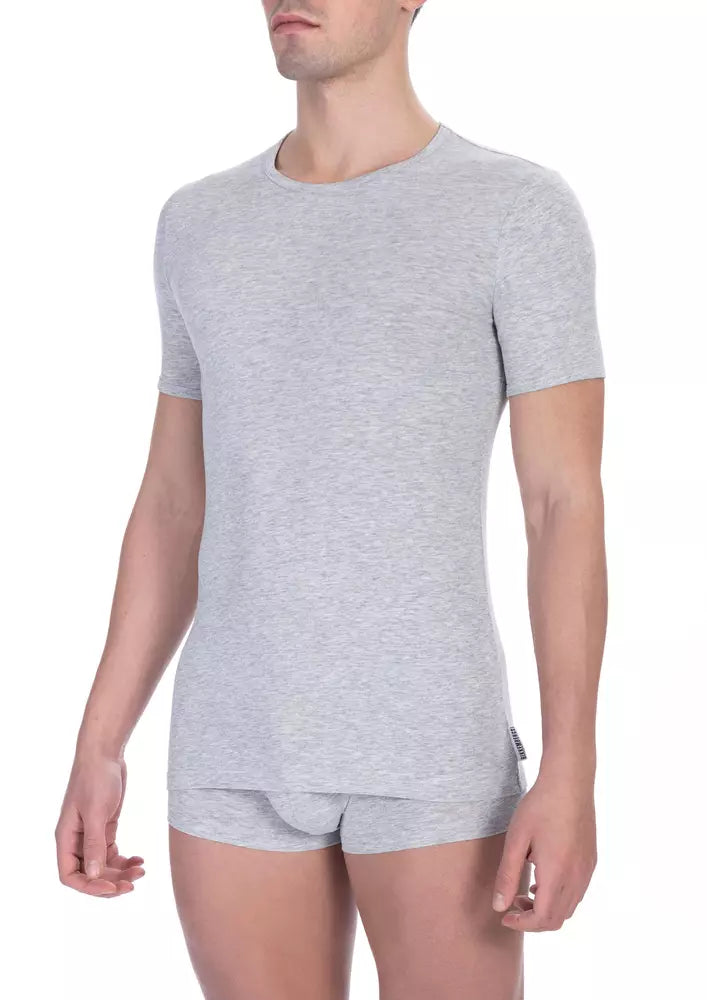 Gray Cotton Men TShirt