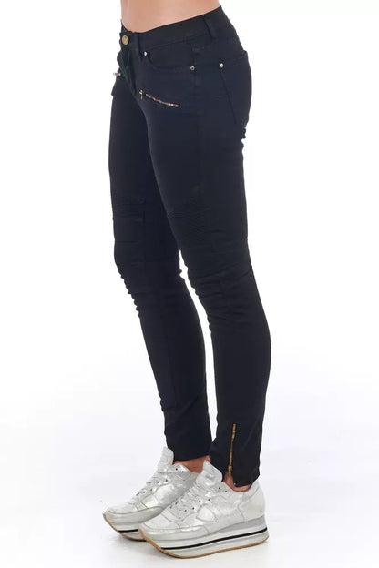 Black Cotton Women Jeans