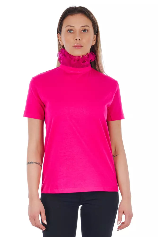 Pink Cotton Women Top