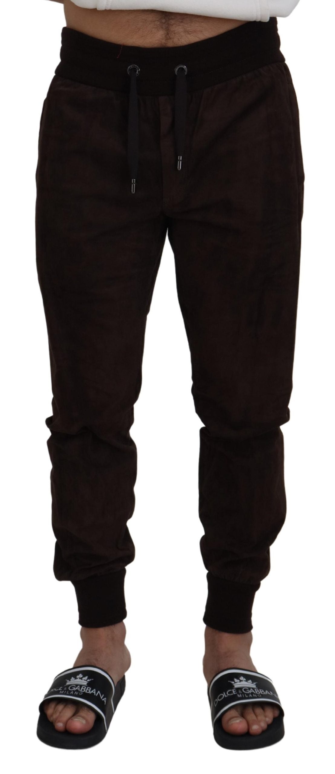 Stunning Authentic Jogger Pants in Brown