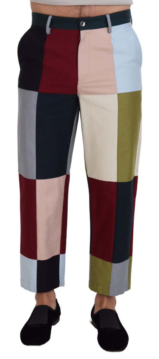 Stunning Multicolor Patchwork Pants