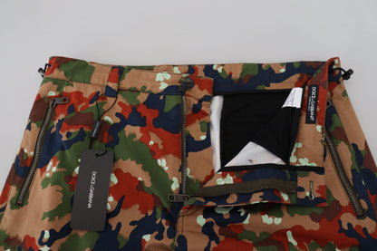 Italian Designer Multicolor Cargo Shorts