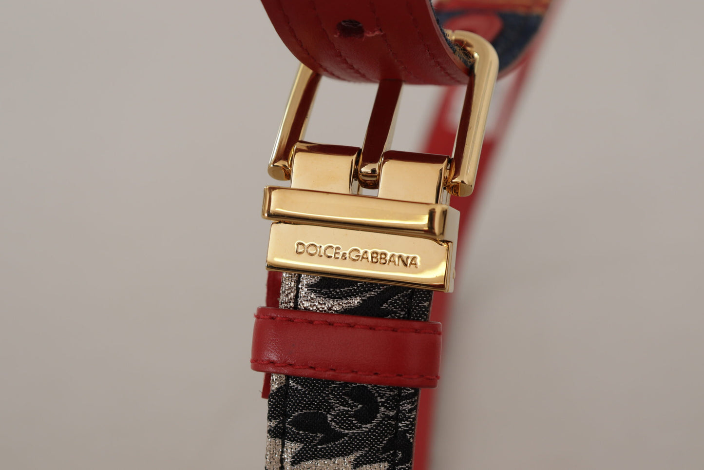 Chic Multicolor Leather Belt with Engraved Buckle