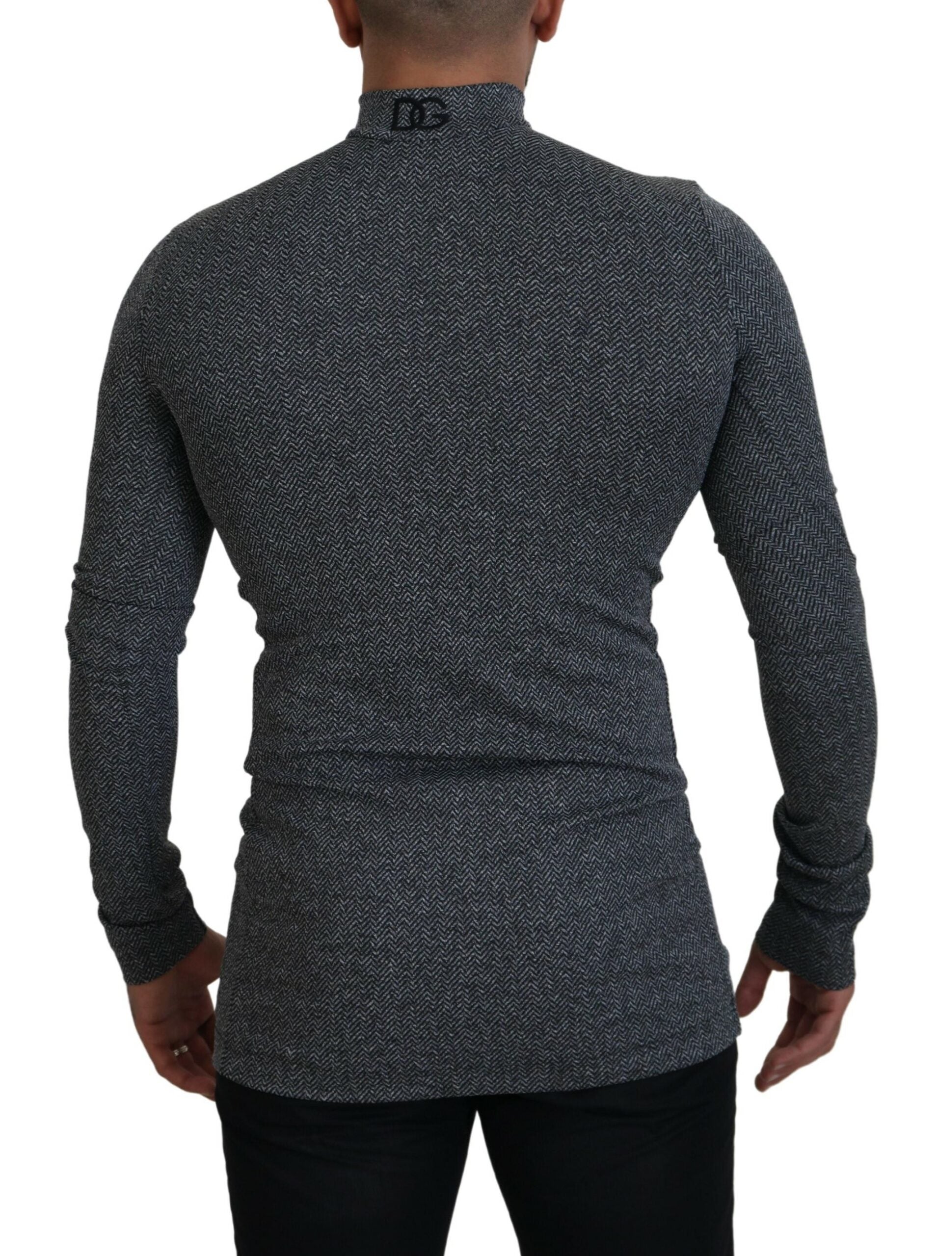 Elegant Dark Gray Pullover Sweater