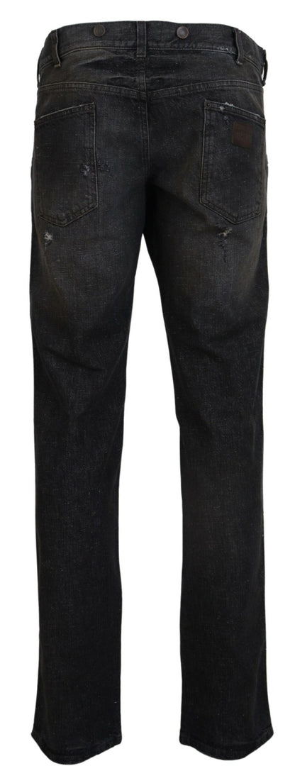 Exquisite Gray Denim Pants for the Modern Gentleman