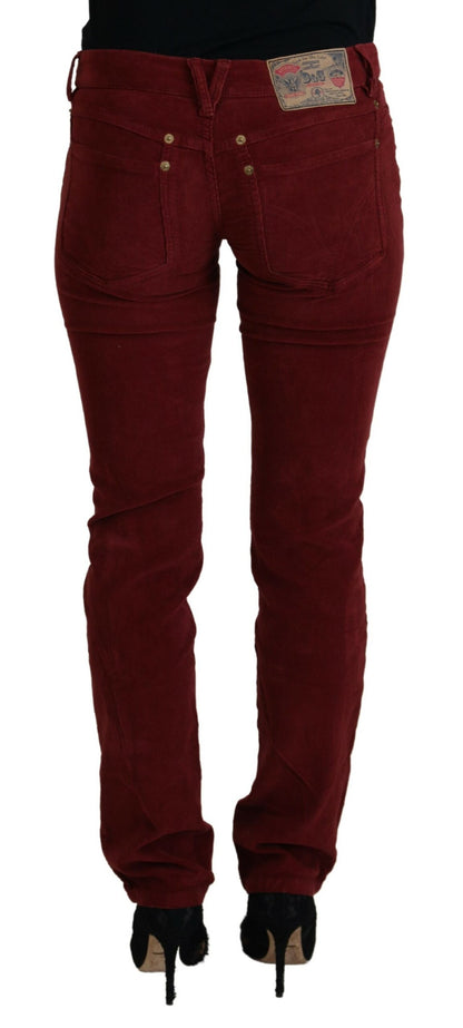 Chic Maroon Corduroy Pants