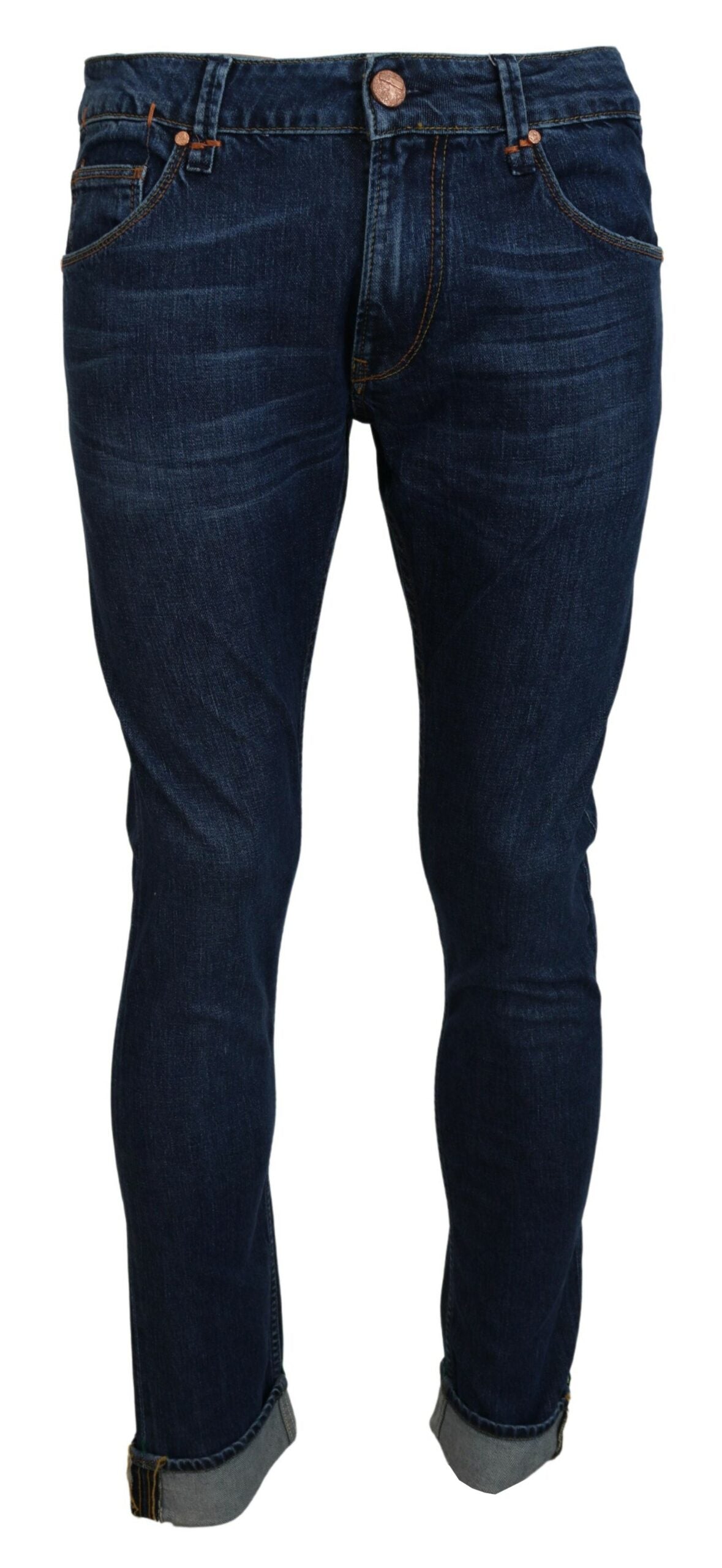 Exquisite Tapered Italian Denim in Blue