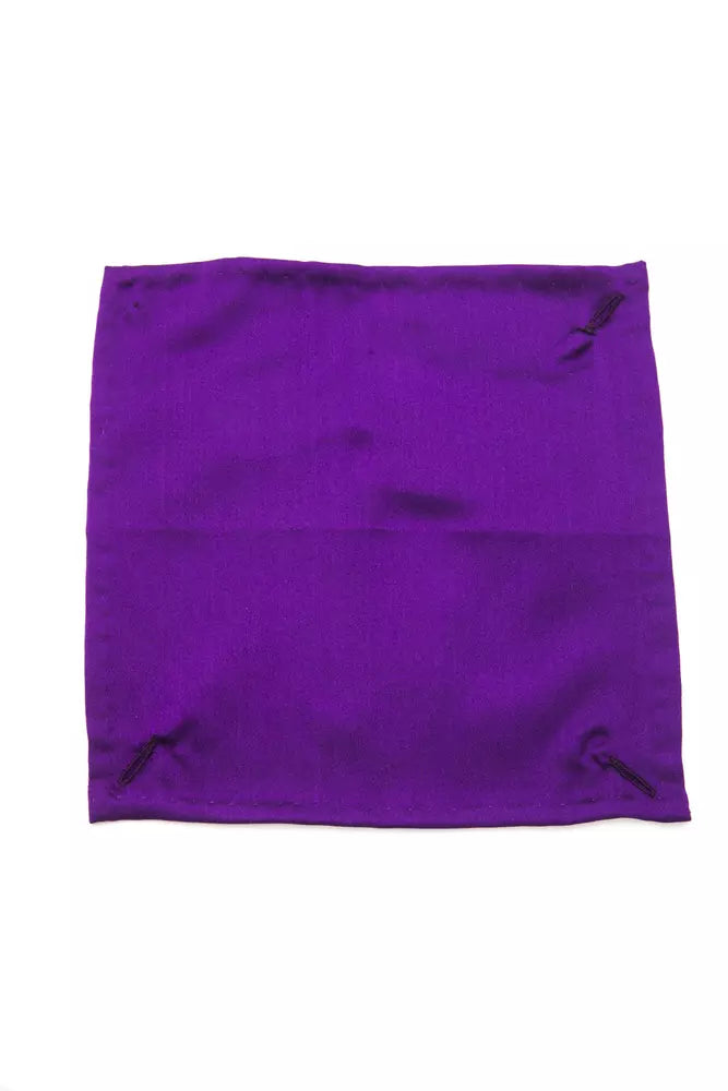 Purple Sisal Men Pocket Square