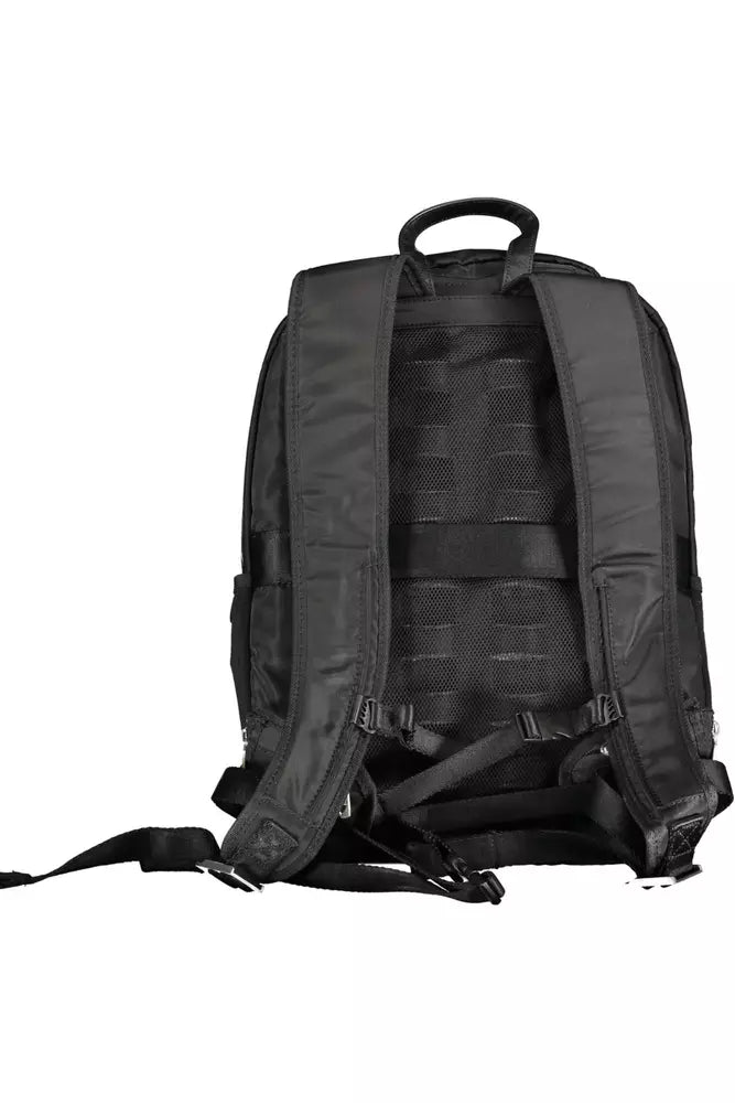 Black Polyamide Men Backpack