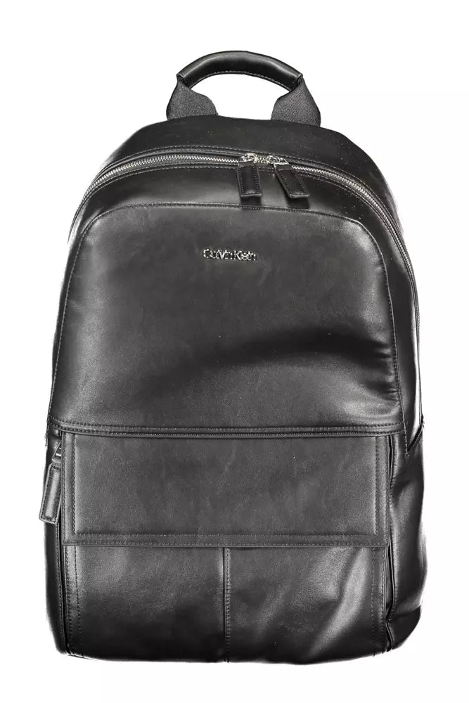 Sleek Black Eco-Conscious Backpack