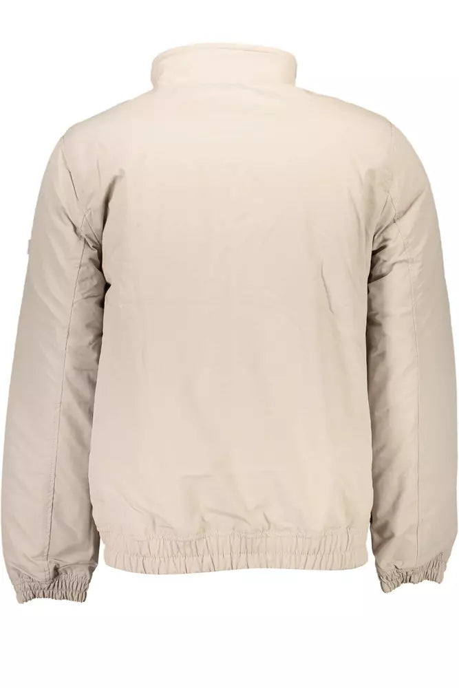 Beige Polyamide Men Jacket