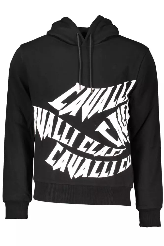 Elegant Hooded Sweatshirt in Classic Black