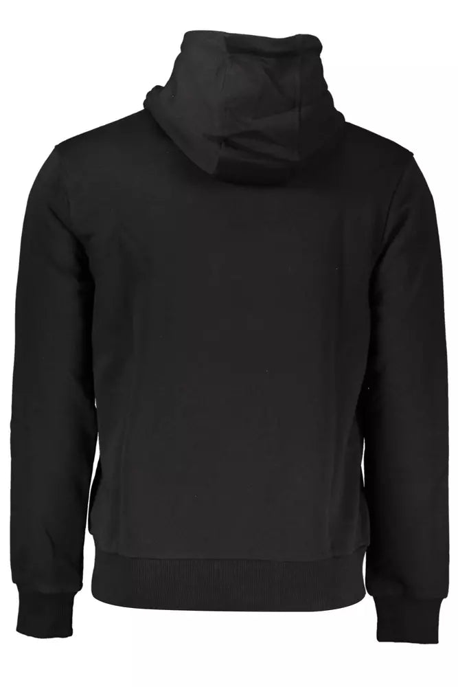 Elegant Hooded Sweatshirt in Classic Black