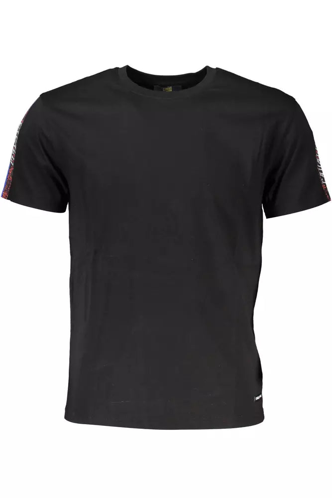 Black Cotton Men T-Shirt