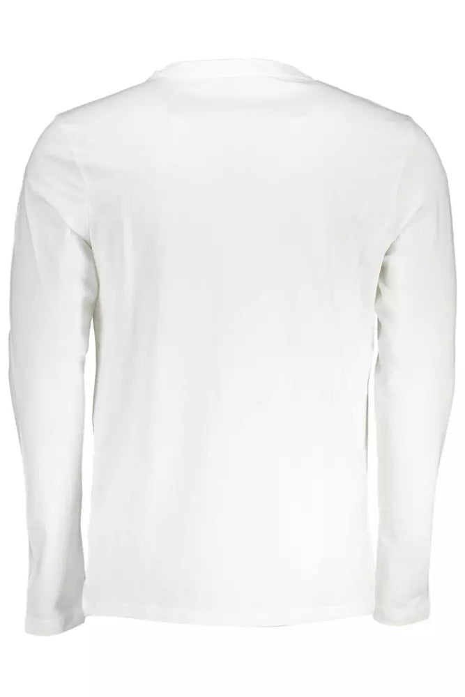 White Cotton Men T-Shirt