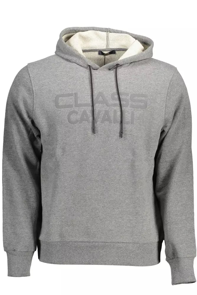 Gray Cotton Men Sweatshirt