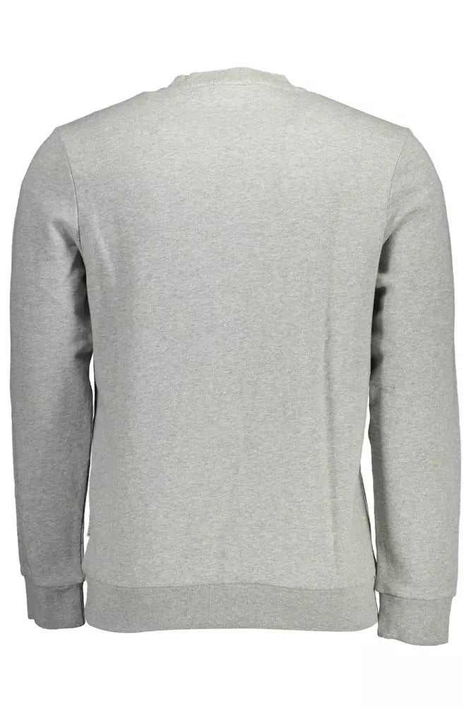 Gray Cotton Men Sweater