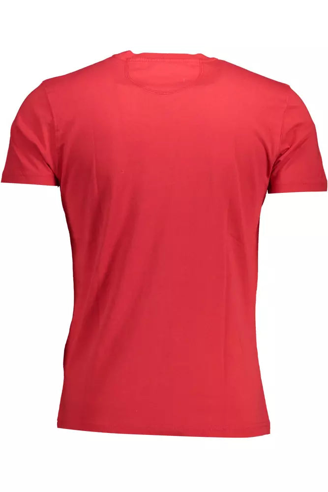 Red Cotton Men T-Shirt