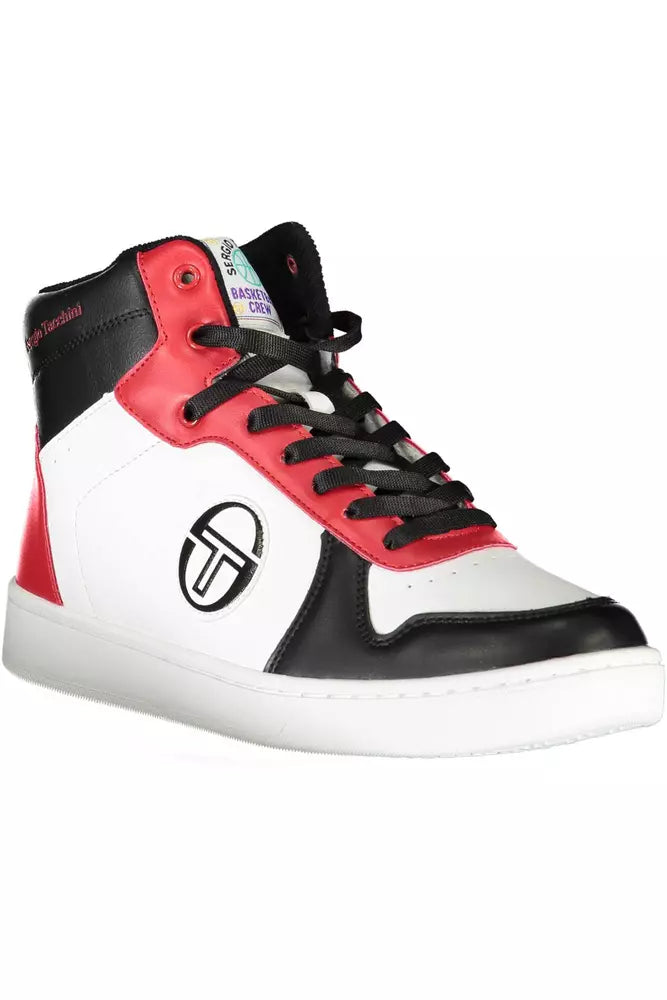 White Polyester Men Sneaker