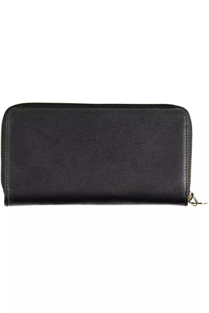 Black Polyethylene Women Wallet