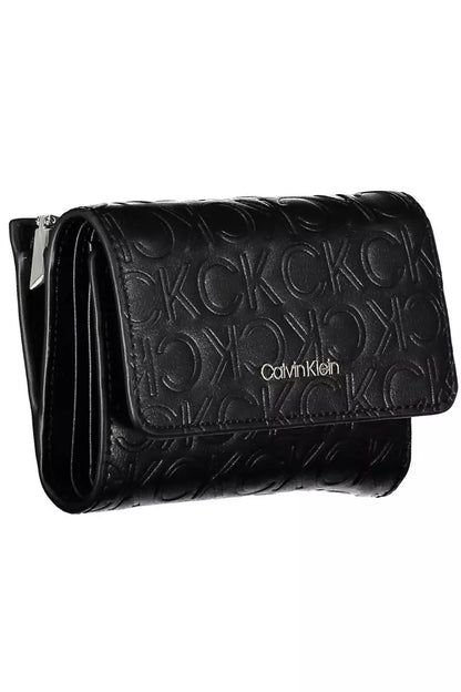 Elegant Black Polyethylene Wallet with RFID Blocker