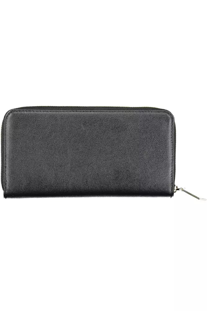 Black Polyvinylchloride Women Wallet