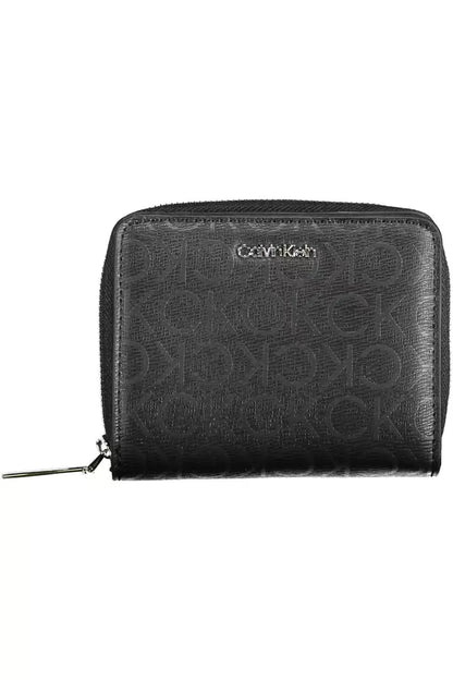 Black Polyester Women Wallet