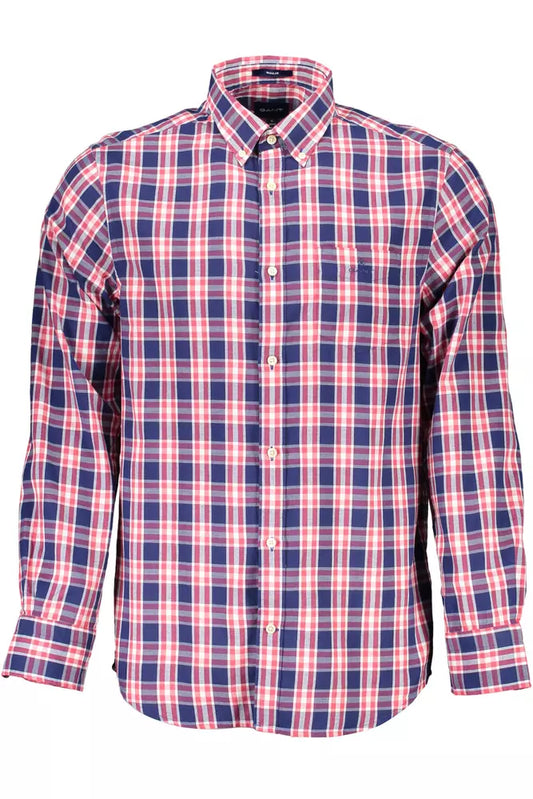 Classic Blue Cotton Long Sleeve Shirt