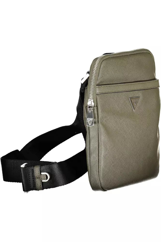 Eco-Conscious Green Shoulder Sling Satchel