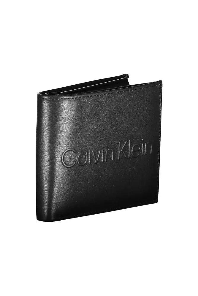 Elegant Black Polyethylene Wallet with RFID Blocker