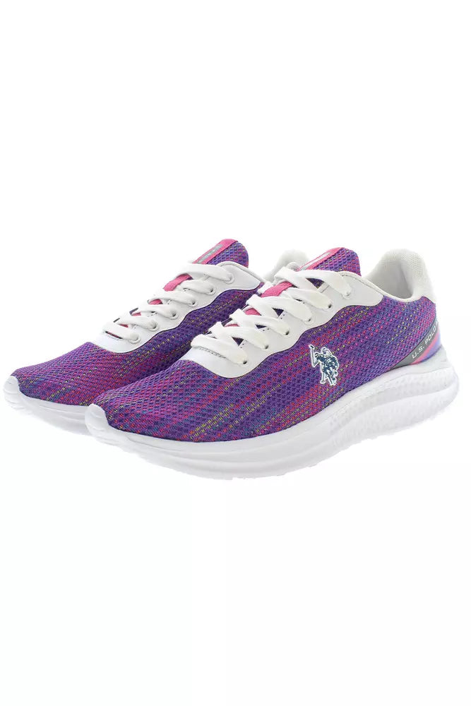 Purple Polyester Women Sneaker