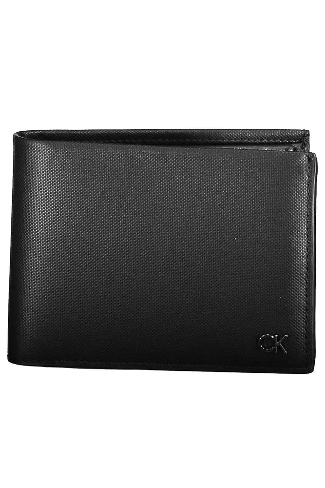 Sleek Black Leather Wallet with RFID Blocking