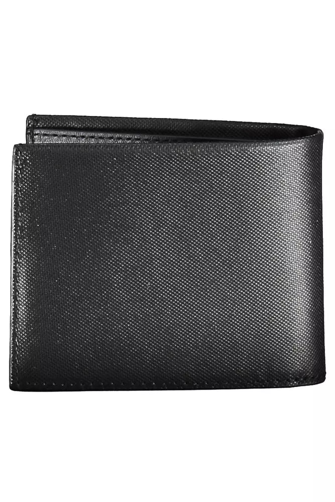 Sleek Black Leather RFID-Blocking Wallet