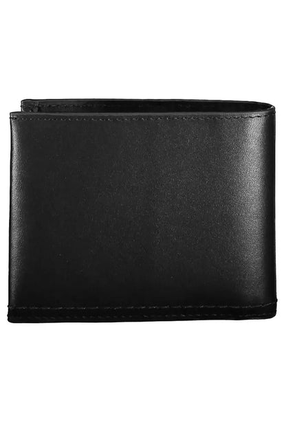 Sleek Black Leather RFID Blocking Wallet