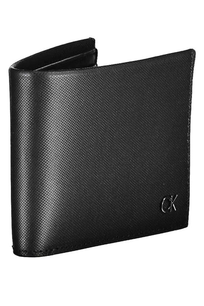 Sleek Black Leather RFID-Blocking Wallet