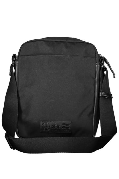 Black Polyester Men Shoulder Bag