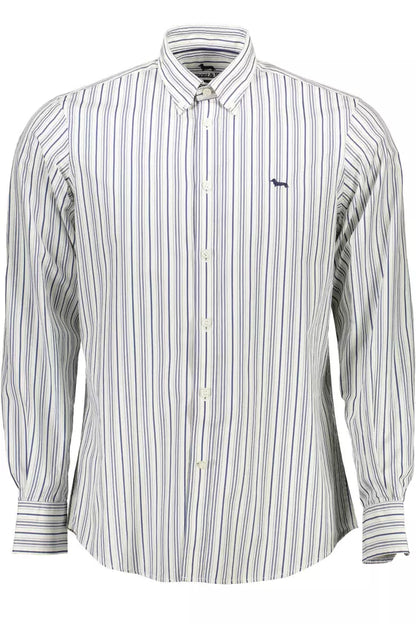 White Cotton Men Shirt