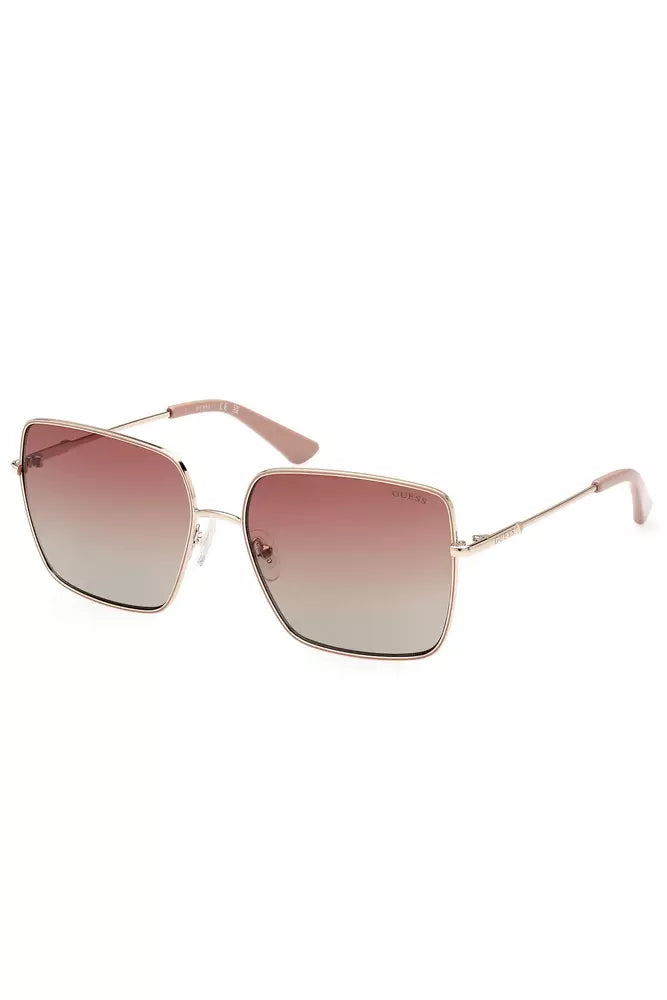 Gold Metal Women Sunglass