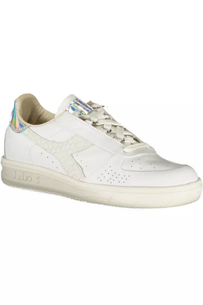 White Leather Women Sneaker