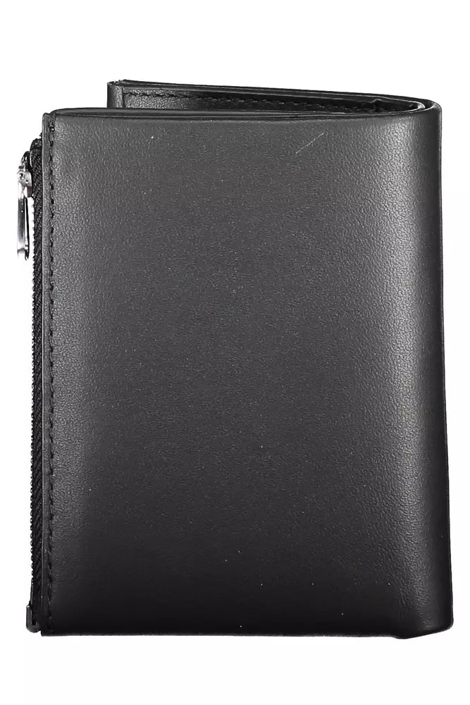 Elegant Black Leather Wallet with RFID Block