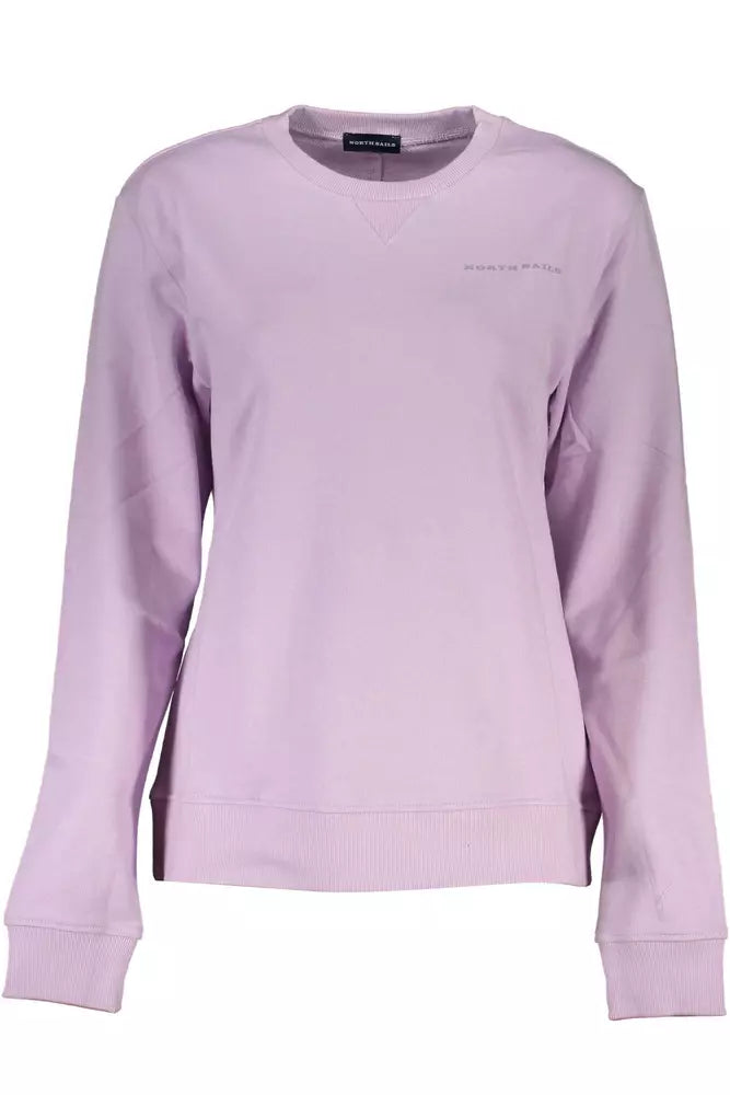 Chic Purple Organic Cotton Sweatshirt