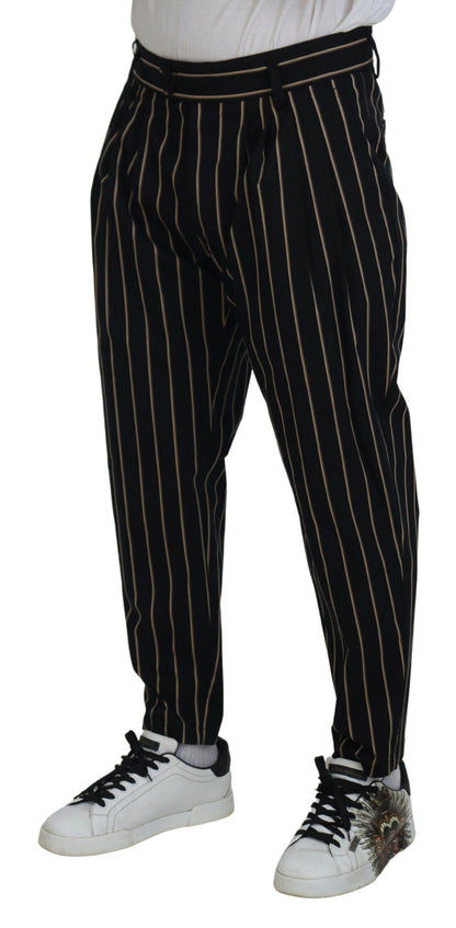 Elegant Striped Chino Tapered Pants