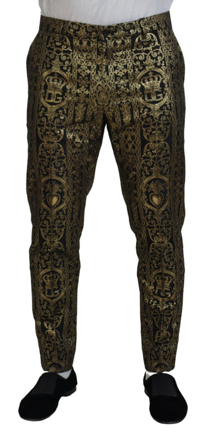 Elegant Jacquard Evening Pants