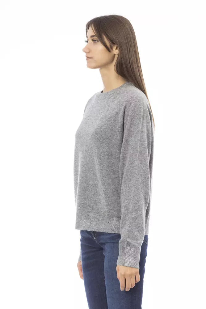 "Gray Wool Women's Sweater"