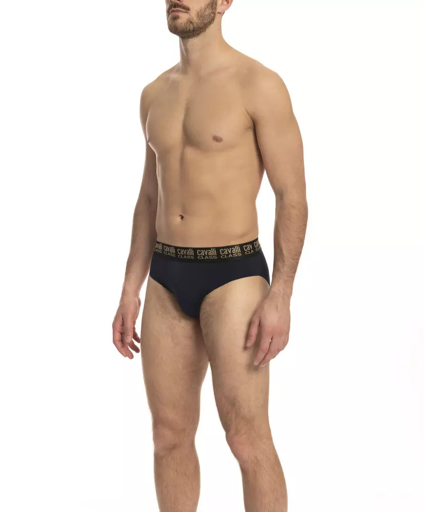 Blue Cotton Men Brief