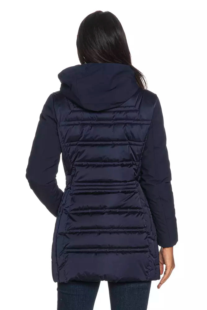 Blue Polyester Women Jacket