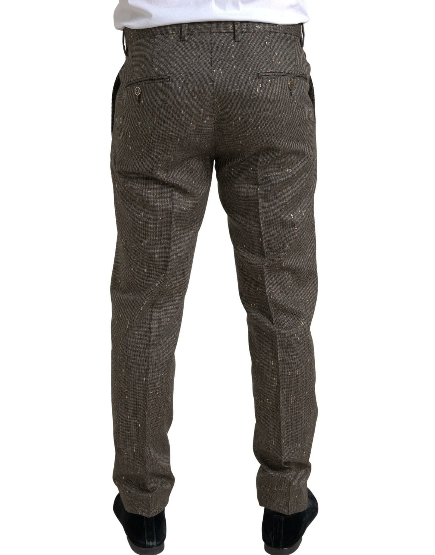 Elegant Skinny Wool Chino Pants