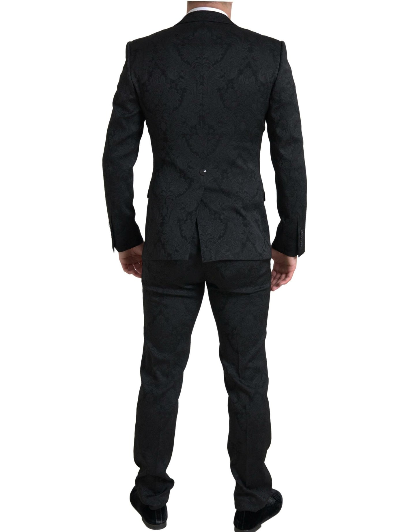 Elegant Slim Fit Black Martini Suit