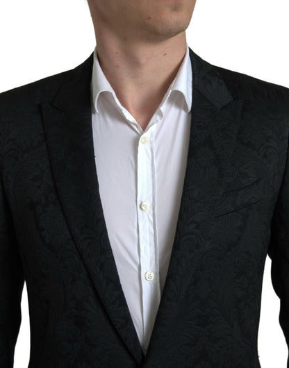 Elegant Slim Fit Black Martini Suit